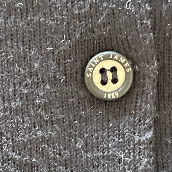 St James dark navy cardigan. - Picture 5 of 7